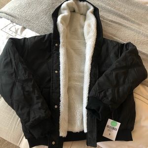 Forever 21 Black Puffer Jacket